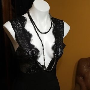 House of CB Balere mermaid lace bodycon gown